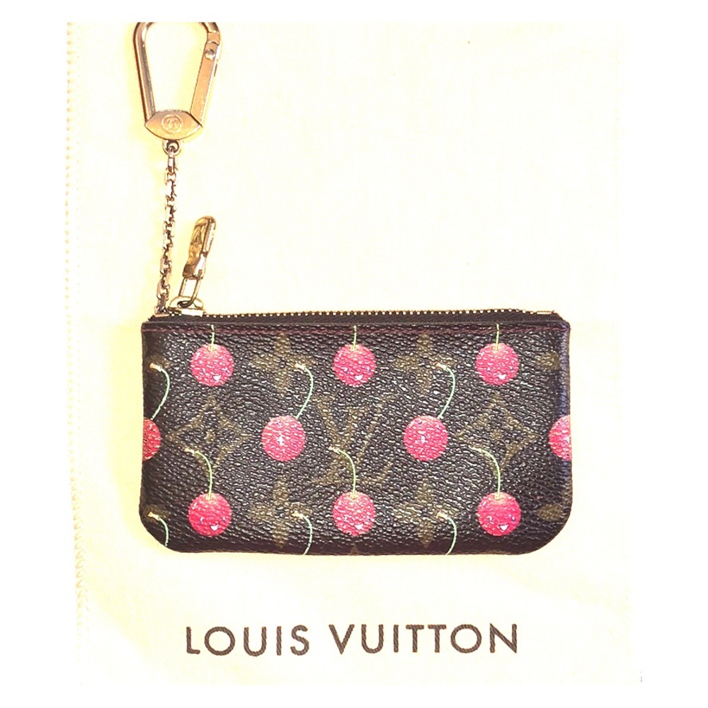 Authentic LV Monogram Cerise Pochette Cles